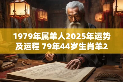1979年属羊人2025年运势及运程 79年44岁生肖羊2025年每月运势