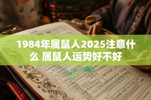 1984年属鼠人2025注意什么 属鼠人运势好不好