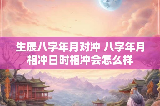 生辰八字年月对冲 八字年月相冲日时相冲会怎么样