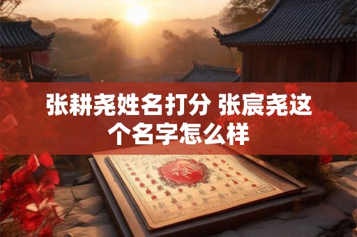 张耕尧姓名打分 张宸尧这个名字怎么样