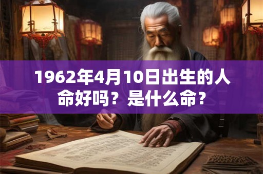 1962年4月10日出生的人命好吗？是什么命？