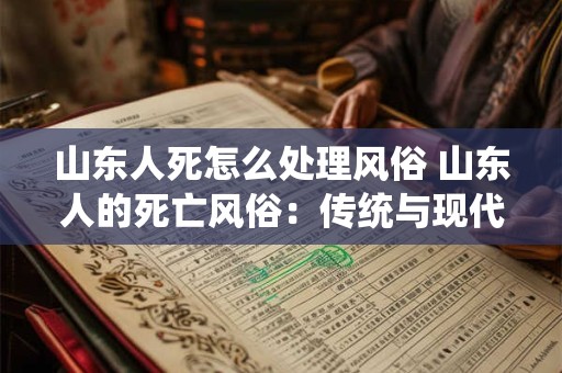 山东人死怎么处理风俗 山东人的死亡风俗：传统与现代的融合
