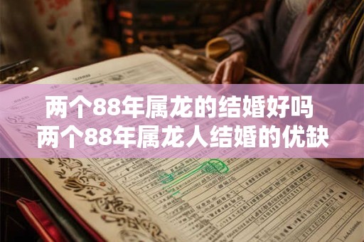 两个88年属龙的结婚好吗 两个88年属龙人结婚的优缺点 两个88年属龙的结婚好吗 两个88年属龙人结婚的优缺点