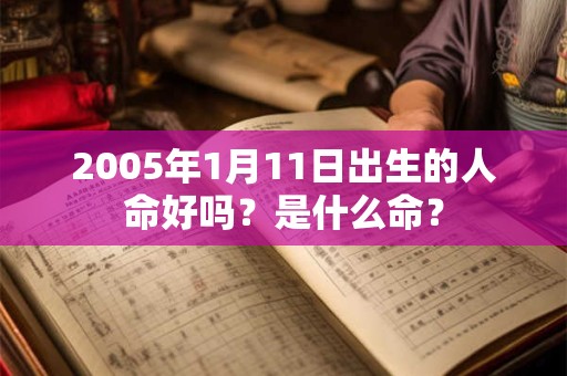 2005年1月11日出生的人命好吗？是什么命？