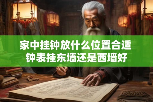 家中挂钟放什么位置合适 钟表挂东墙还是西墙好
