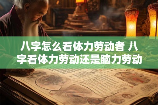 八字怎么看体力劳动者 八字看体力劳动还是脑力劳动