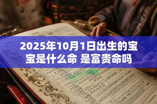 2026年10月1日出生的宝宝是什么命 是富贵命吗