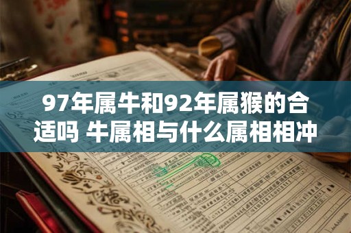 97年属牛和92年属猴的合适吗 牛属相与什么属相相冲