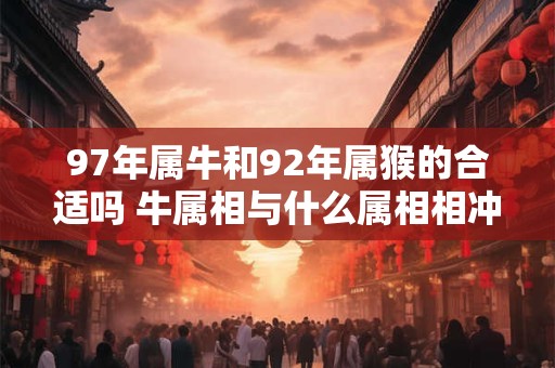 97年属牛和92年属猴的合适吗 牛属相与什么属相相冲
