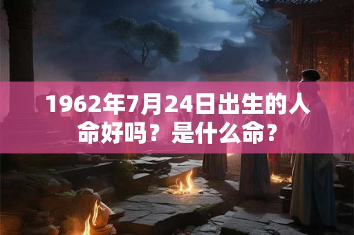 1962年7月24日出生的人命好吗？是什么命？