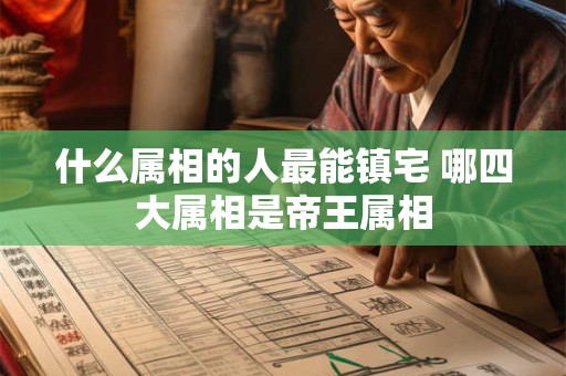 什么属相的人最能镇宅 哪四大属相是帝王属相