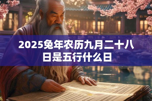 2025兔年农历九月二十八日是五行什么日