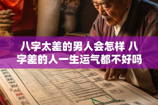 八字太差的男人会怎样 八字差的人一生运气都不好吗