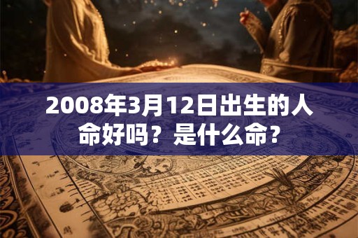 2008年3月12日出生的人命好吗？是什么命？
