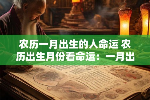 农历一月出生的人命运 农历出生月份看命运：一月出生命运