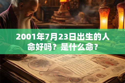 2001年7月23日出生的人命好吗？是什么命？