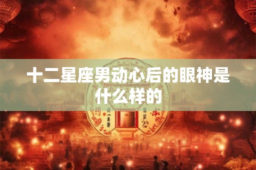 十二星座男动心后的眼神是什么样的