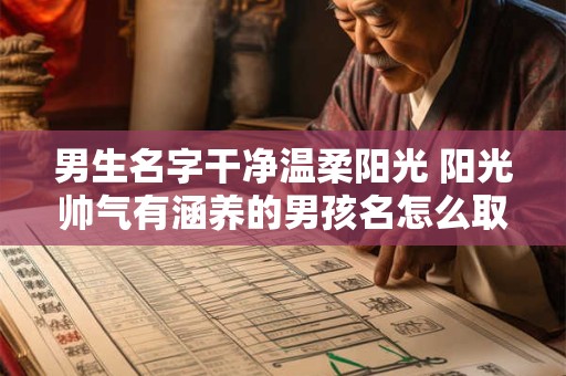 男生名字干净温柔阳光 阳光帅气有涵养的男孩名怎么取