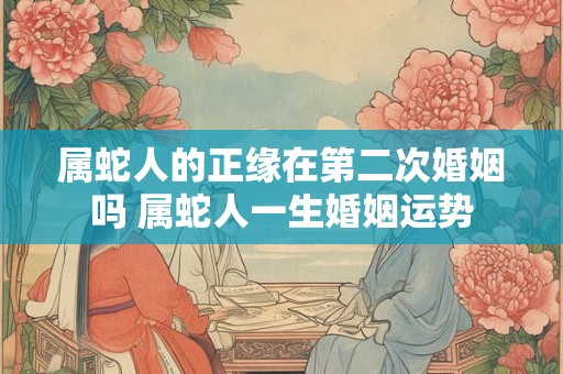 属蛇人的正缘在第二次婚姻吗 属蛇人一生婚姻运势