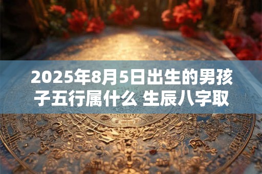 2025年8月5日出生的男孩子五行属什么 生辰八字取名