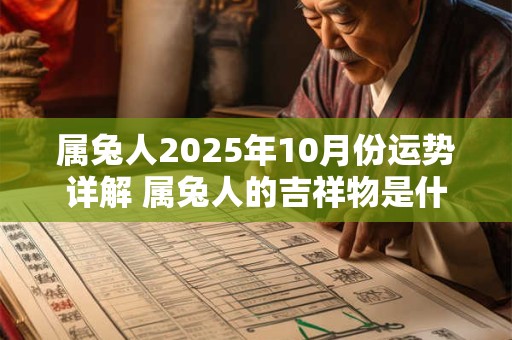属兔人2025年10月份运势详解 属兔人的吉祥物是什么