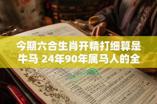 今期六合生肖开精打细算是牛马 24年90年属马人的全年运势如何