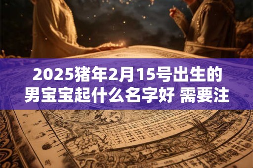 2025猪年2月15号出生的男宝宝起什么名字好 需要注意什么