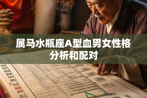 属马水瓶座A型血男女性格分析和配对