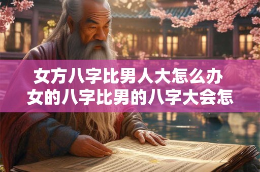 女方八字比男人大怎么办 女的八字比男的八字大会怎么样