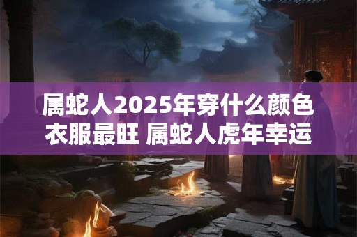 属蛇人2025年穿什么颜色衣服最旺 属蛇人虎年幸运色是什么
