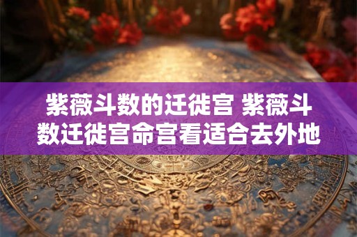 紫薇斗数的迁徙宫 紫薇斗数迁徙宫命宫看适合去外地发展吗