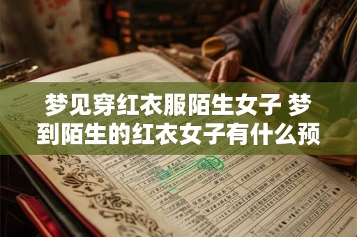梦见穿红衣服陌生女子 梦到陌生的红衣女子有什么预兆