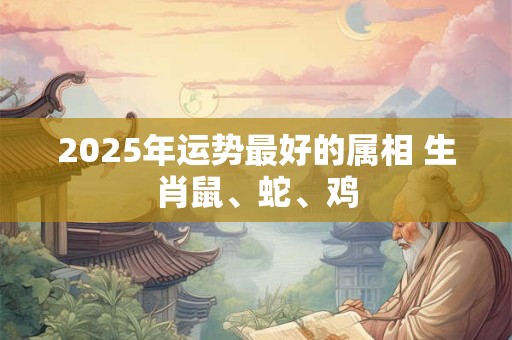 2026年运势最好的属相 生肖鼠、蛇、鸡