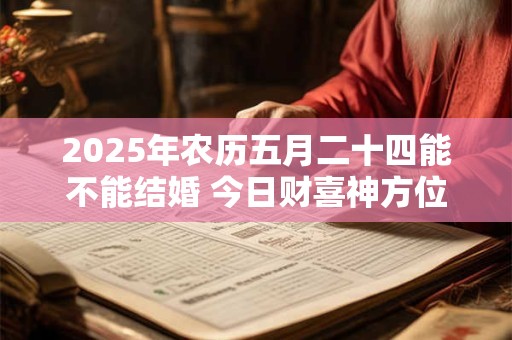 2025年农历五月二十四能不能结婚 今日财喜神方位 2025年农历五月二十四能不能结婚 今日财喜神方位