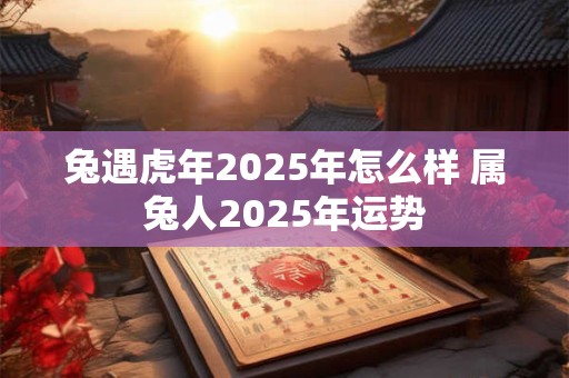 兔遇虎年2025年怎么样 属兔人2025年运势