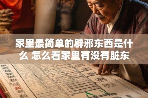 家里最简单的辟邪东西是什么 怎么看家里有没有脏东西