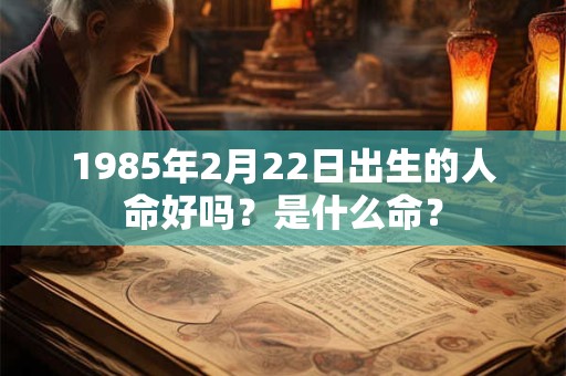 1985年2月22日出生的人命好吗？是什么命？