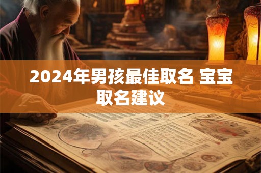 2024年男孩最佳取名 宝宝取名建议