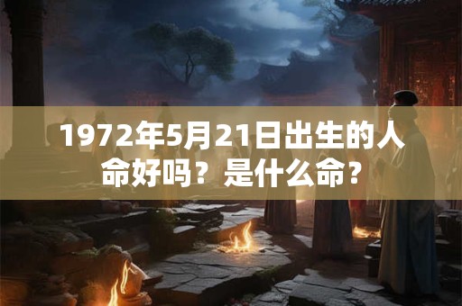 1972年5月21日出生的人命好吗？是什么命？