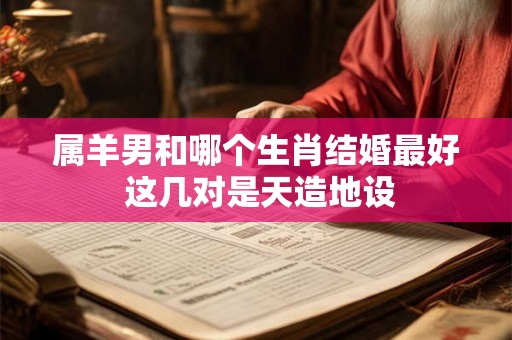 属羊男和哪个生肖结婚最好 这几对是天造地设