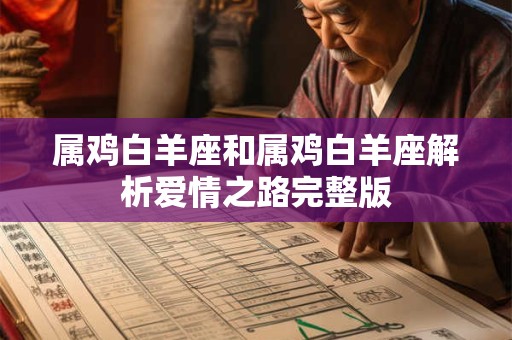 属鸡白羊座和属鸡白羊座解析爱情之路完整版