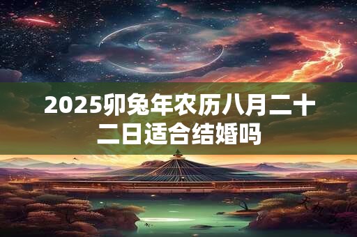 2025卯兔年农历八月二十二日适合结婚吗