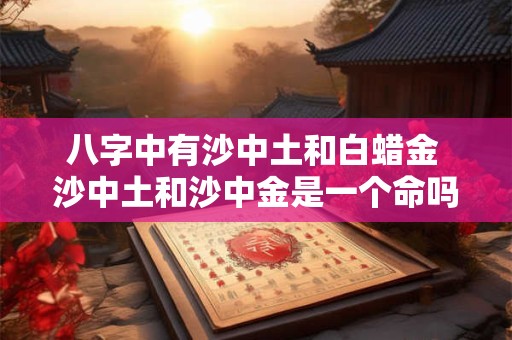 八字中有沙中土和白蜡金 沙中土和沙中金是一个命吗