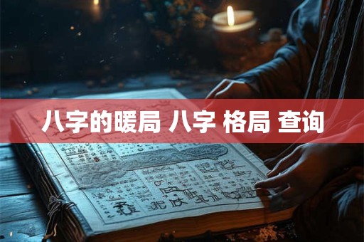 八字的暖局 八字 格局 查询
