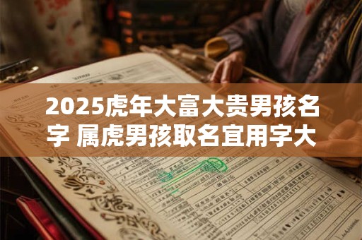 2025虎年大富大贵男孩名字 属虎男孩取名宜用字大全