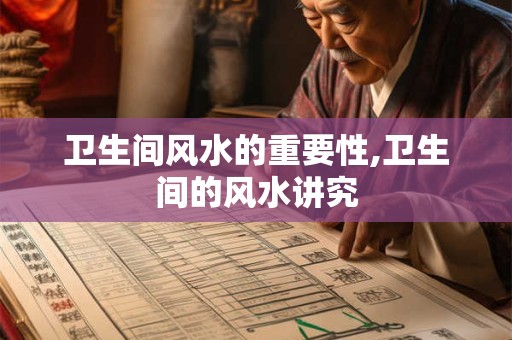 卫生间风水的重要性,卫生间的风水讲究