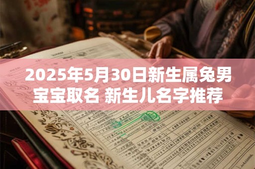 2025年5月30日新生属兔男宝宝取名 新生儿名字推荐