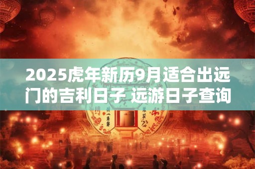 2025虎年新历9月适合出远门的吉利日子 远游日子查询