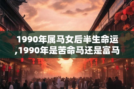 1990年属马女后半生命运,1990年是苦命马还是富马