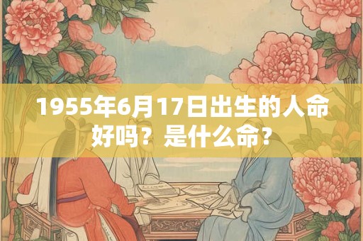 1955年6月17日出生的人命好吗？是什么命？
